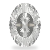 Oval cut diamond